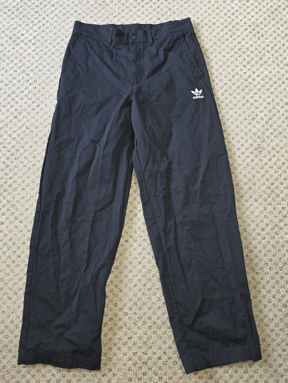 adidas Black Trefoil Chinos